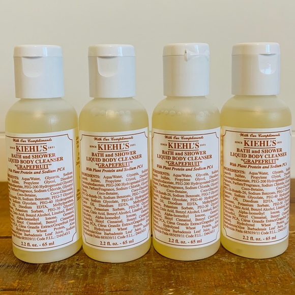 Kiehl's Bath & Body 4pk Kiehls Grapefruit Bath Shower Liquid Body